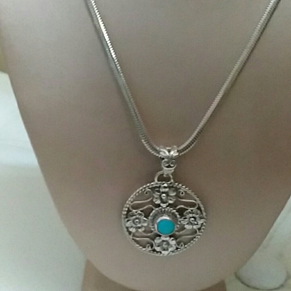 BALI LEGACY COLLECTION Jewelry - SLEEPING BEAUTY TURQUOISE  PENDANT